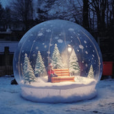 NB-TE053 Commercial giant transparent pvc bubble human customized christmas house snow globe inflable navideno
